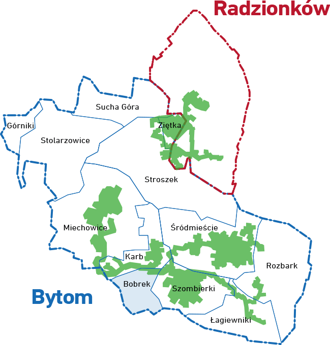 mapa Bobrek