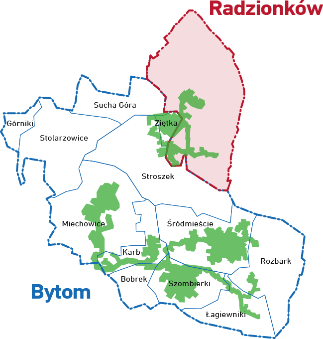 mapa Radzionków