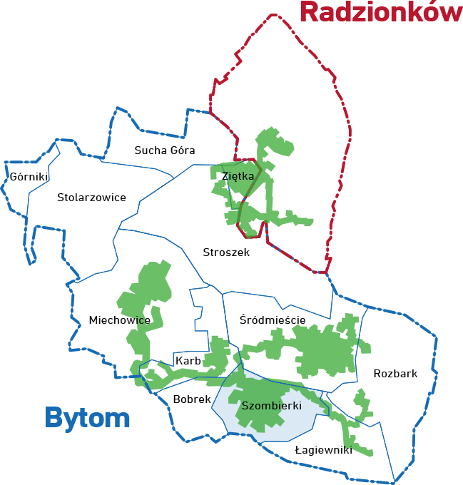 mapa Szombierki
