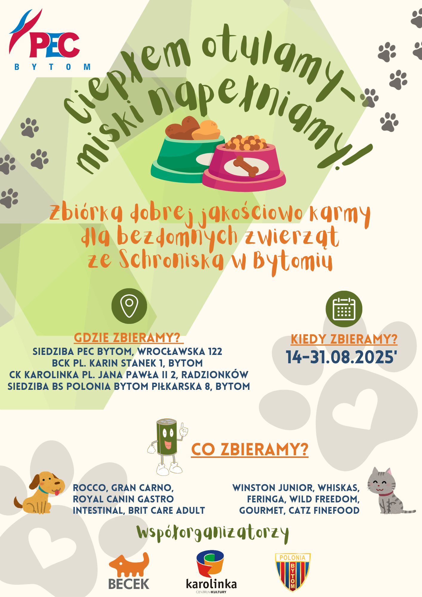 Ciepłem otulamy- miski napełniamy!