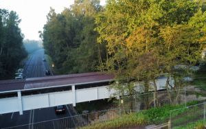 Zakończenie prac remontowych kładki ciepłowniczej nad DK88 (3)