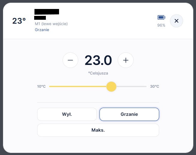 Szczegółowa nastawa Szczegółowa nastawa